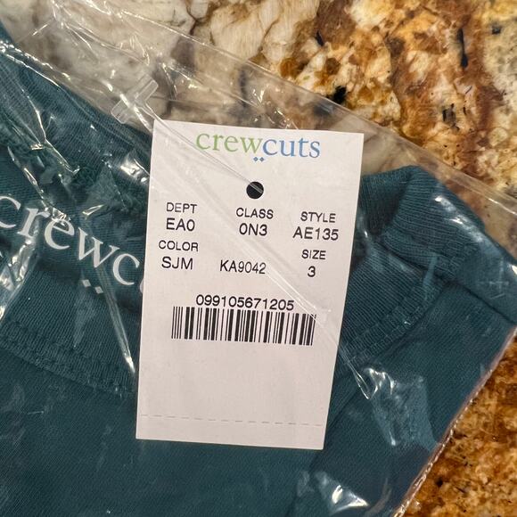NWT J. Crew Boys' Aqua Green W/Motorcycle Graphic Long Sleeve Tee - Picture 8 of 10